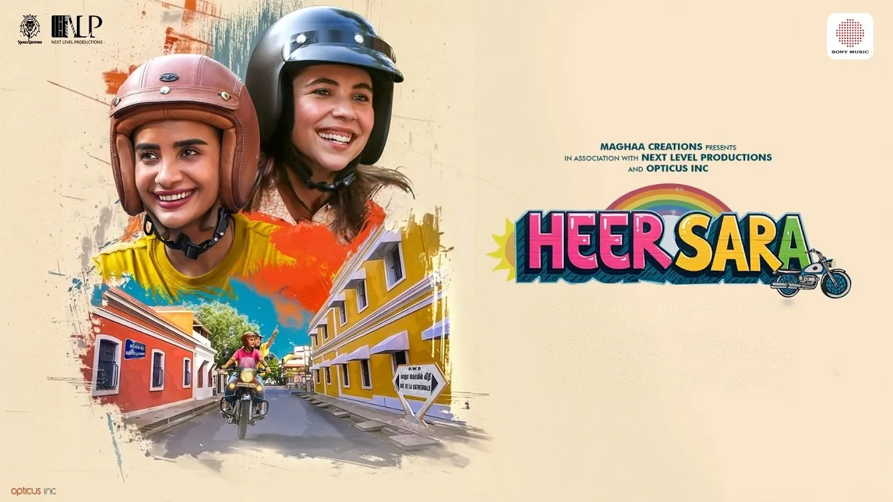 Heer Sara key art: Patralekhaa and Maanvi Gagroo in helmets, riding to Pondicherry